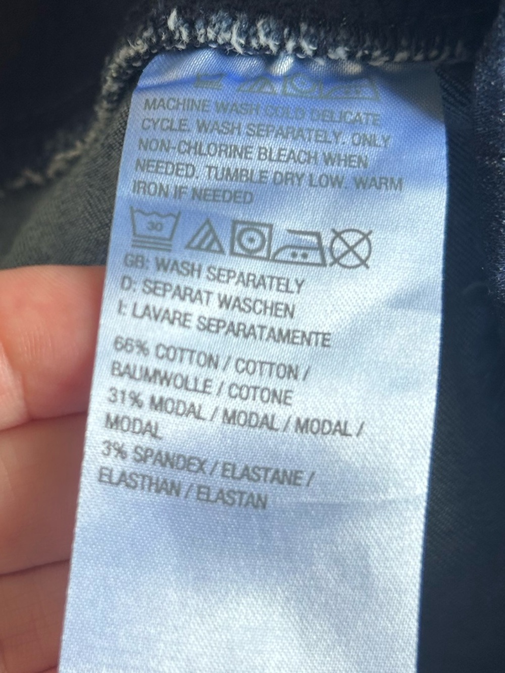 BELLE BY KIM GRAVEL Tripleluxe Pull On Ankle Fray Cuff Denim Blue Jean 6P NWOT - Picture 8 of 8